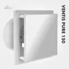 Wentylator łazienkowy VENTIS PURE 150 mm biały widok z przodu