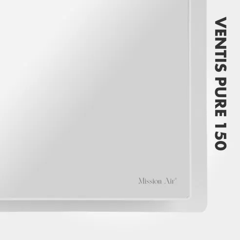 Wentylator łazienkowy VENTIS PURE 150 mm biały panel frontowy szkło