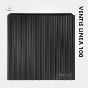 VENTIS LINEA 100 mm Bathroom Fan | Quiet, With Backdraft Shutter, Black 2