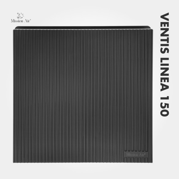 VENTIS LINEA 150 mm Bathroom Fan | Quiet, With Backdraft Shutter, Black