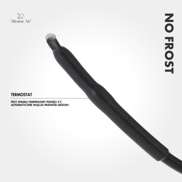 NO FROST Heating Cable with Thermostat | For Pipes & Installations in Winter