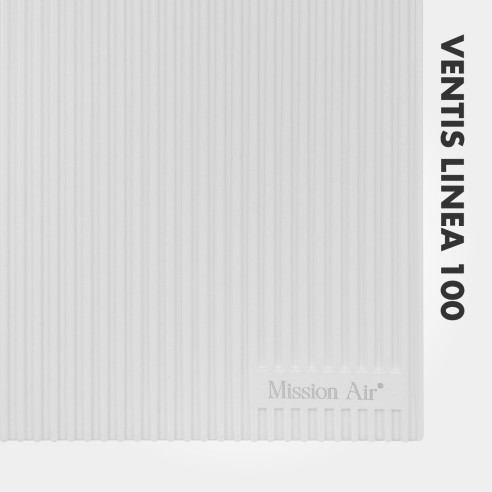 VENTIS LINEA 100 mm Bathroom Fan | Quiet, With Backdraft Shutter, White