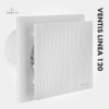VENTIS LINEA 120 mm Bathroom Fan | Quiet, With Backdraft Shutter, White