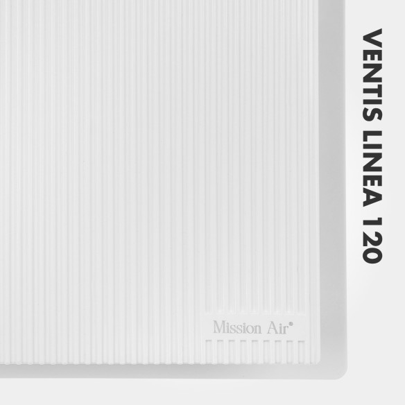 VENTIS LINEA 120 mm Bathroom Fan | Quiet, With Backdraft Shutter, White