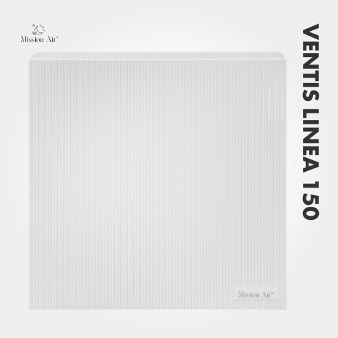 VENTIS LINEA 150 mm Bathroom Fan | Quiet, With Backdraft Shutter, White