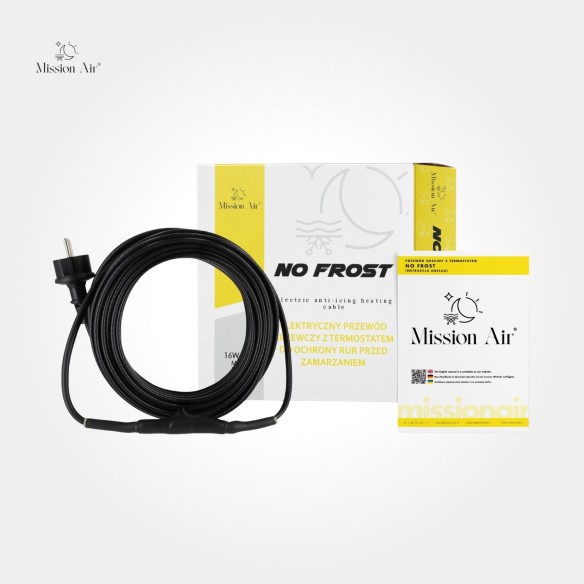 NO FROST Heating Cable with Thermostat | For Pipes & Installations in Winter