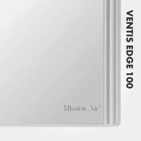 Wentylator łazienkowy VENTIS EDGE 100 mm biały panel frontowy