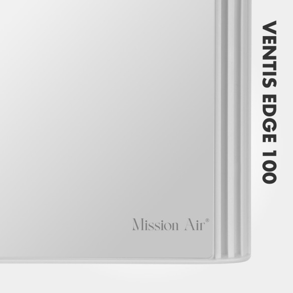 VENTIS EDGE 100 mm Bathroom Fan | Quiet, With Backdraft Shutter, White