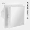 VENTIS EDGE 120 mm Bathroom Fan | Quiet, With Backdraft Shutter, White
