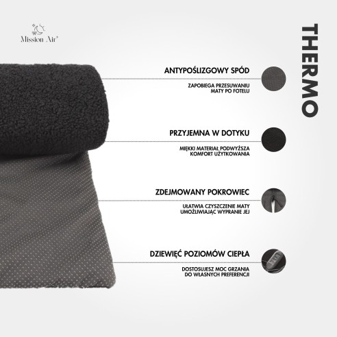 THERMO 40 × 120 cm Heated Mat | Electric, Chair, USB