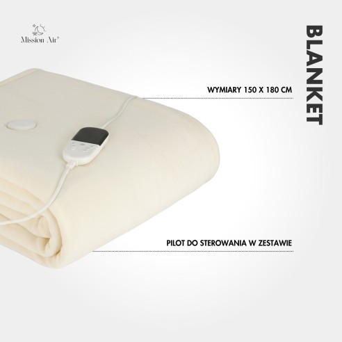 BLANKET 150 × 180 cm Heated Blanket | Electric, 3 Modes