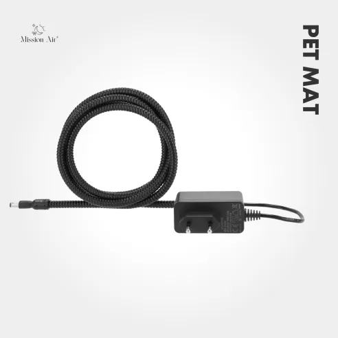 Mata grzewcza PetMat 60×40 cm szara przewód zasilający