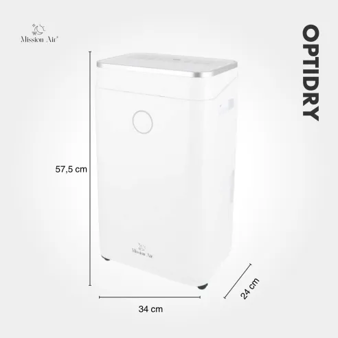 OPTIDRY 25 L/24 h Dehumidifier | Home Use, for up to 62.5 m²