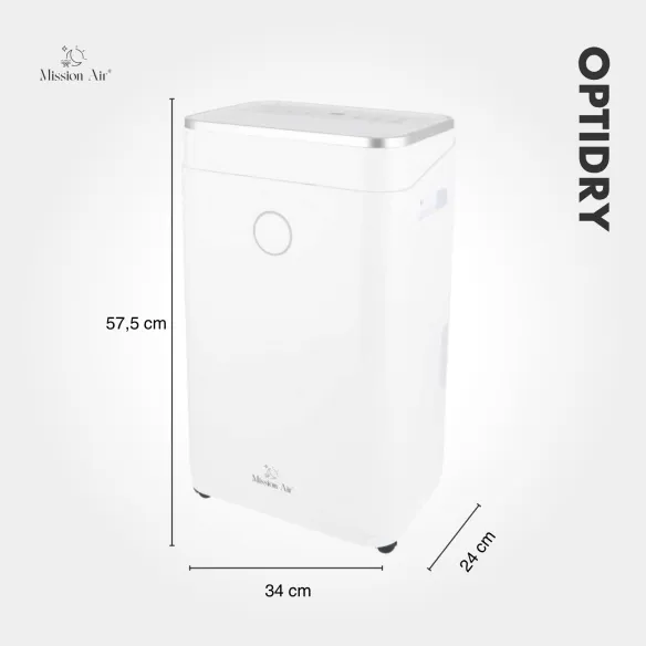 OPTIDRY 25 L/24 h Dehumidifier | Home Use, for up to 62.5 m²