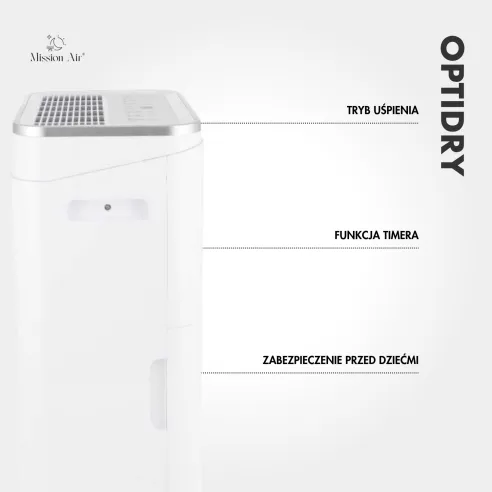 OPTIDRY 25 L/24 h Dehumidifier | Home Use, for up to 62.5 m²