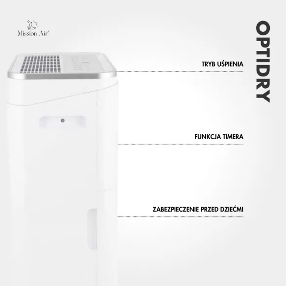 OPTIDRY 25 L/24 h Dehumidifier | Home Use, for up to 62.5 m²
