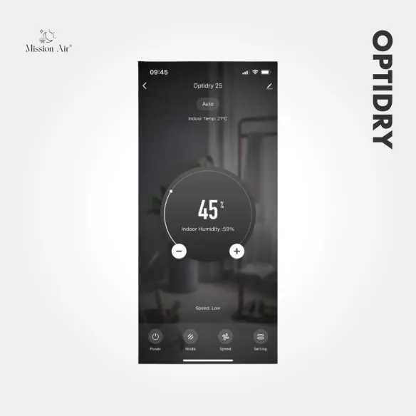 OPTIDRY 25 L/24 h Dehumidifier | Home Use, for up to 62.5 m²