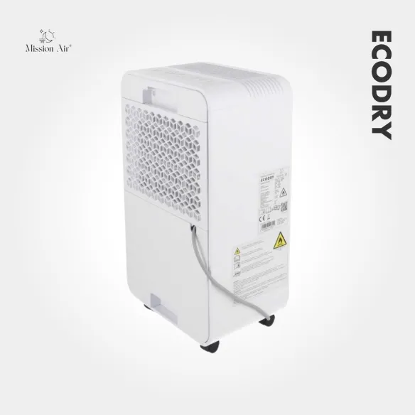 Osuszacz powietrza ECODRY – tył obudowy, kratka wentylacyjna