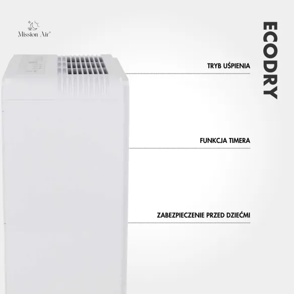 Osuszacz powietrza ECODRY – wymiary urządzenia