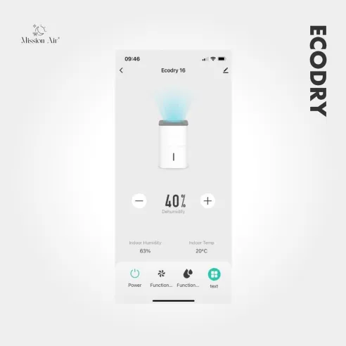 Osuszacz powietrza ECODRY – pilot zdalnego sterowania