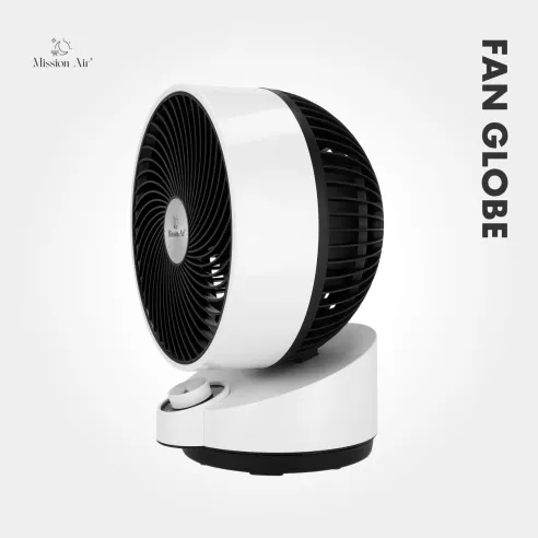FAN GLOBE 50 W Desk Fan | 75° Oscillation, White