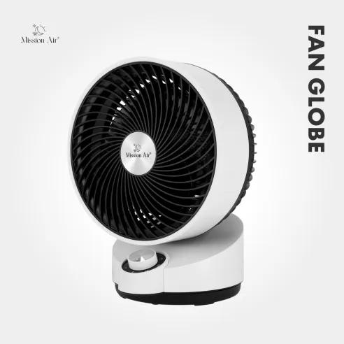 FAN GLOBE 50 W Desk Fan | 75° Oscillation, White