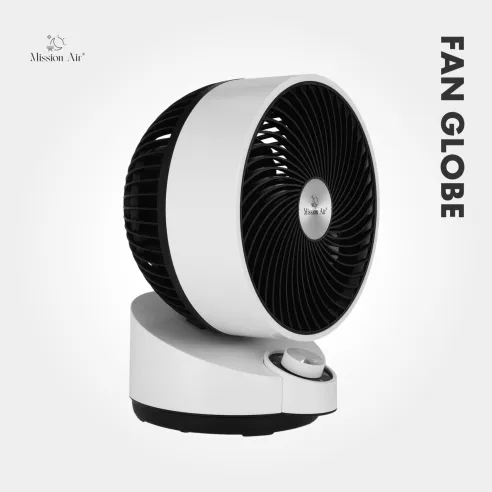 FAN GLOBE 50 W Desk Fan | 75° Oscillation, White