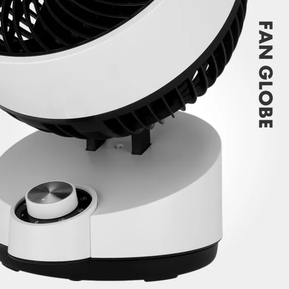 FAN GLOBE 50 W Desk Fan | 75° Oscillation, White