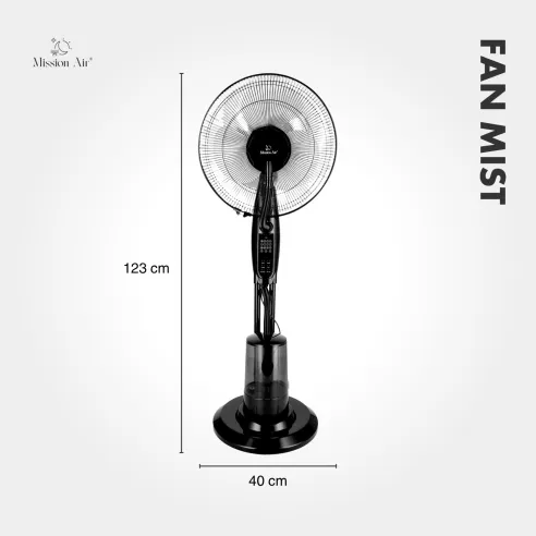 FAN MIST Cooling Fan with Water Mist | Cooling + Humidifying
