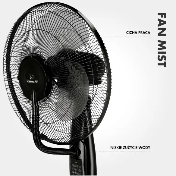 FAN MIST Cooling Fan with Water Mist | Cooling + Humidifying