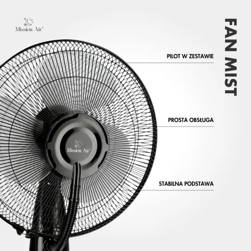 FAN MIST Cooling Fan with Water Mist | Cooling + Humidifying