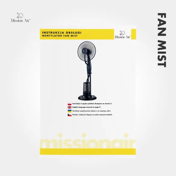 FAN MIST Cooling Fan with Water Mist | Cooling + Humidifying
