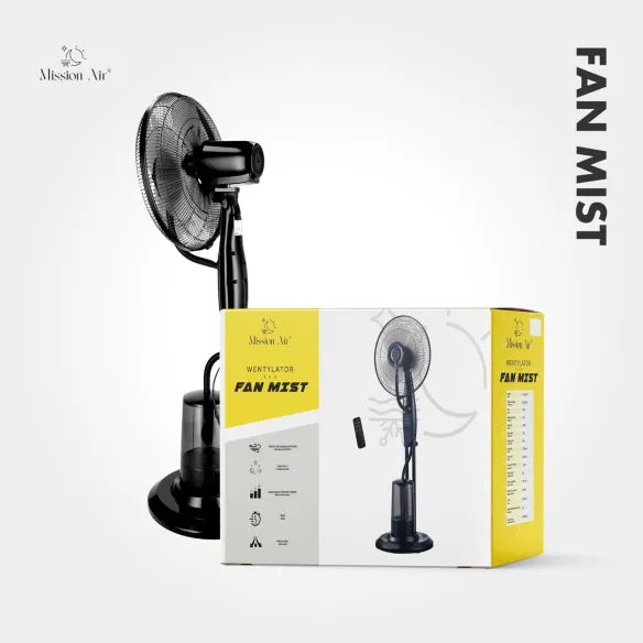FAN MIST Cooling Fan with Water Mist | Cooling + Humidifying