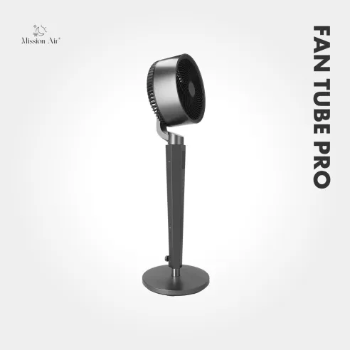 FAN TUBE PRO 3D Pedestal Fan | 24 Speeds, 3D Swing, Grey