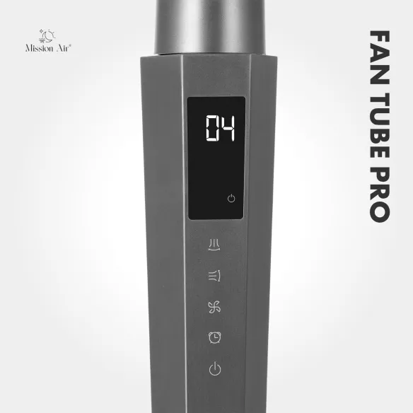 FAN TUBE PRO 3D Pedestal Fan | 24 Speeds, 3D Swing, Grey