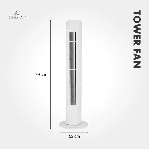 TOWER FAN 45 W Column Fan | White