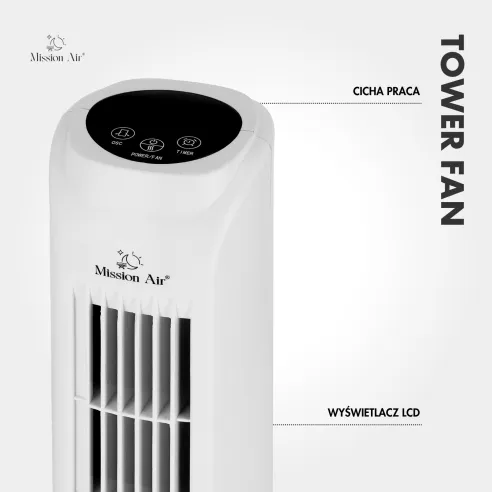 TOWER FAN 45 W Column Fan | White