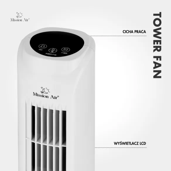 TOWER FAN 45 W Column Fan | White