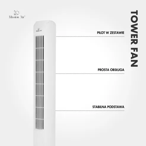 TOWER FAN 45 W Column Fan | White