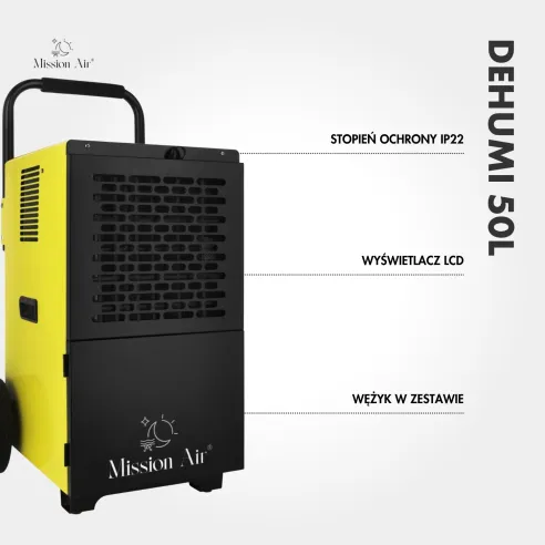 DEHUMI 50 L Industrial Dehumidifier | for up to 90 m²