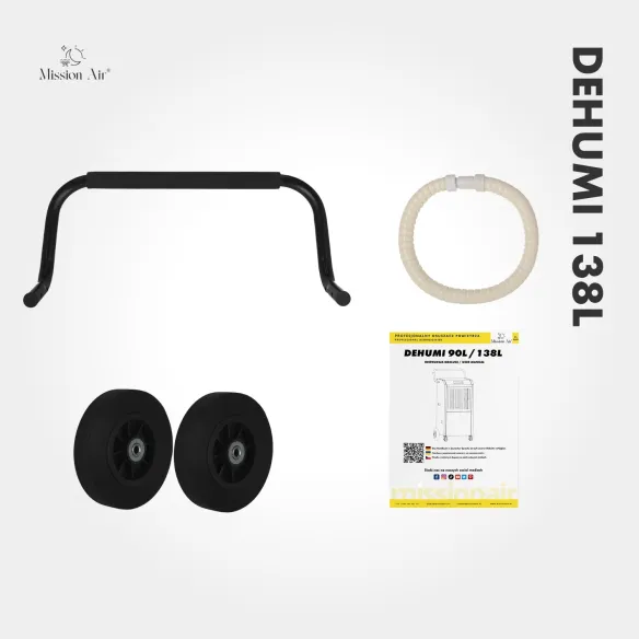 Zestaw transportowy DEHUMI – kółka, uchwyt, akcesoria