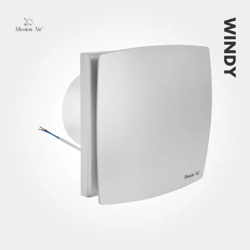 Wentylator łazienkowy WINDY 120 mm srebrny montaż ścienny