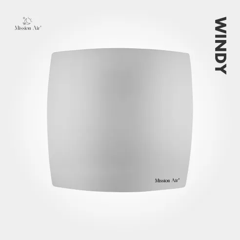 WINDY 150 mm Bathroom Fan | With Backdraft Shutter, Silver