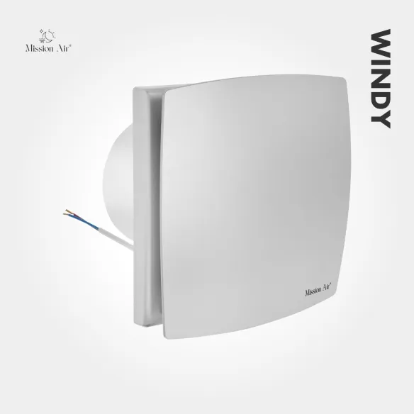 Wentylator łazienkowy WINDY 150 mm srebrny montaż ścienny