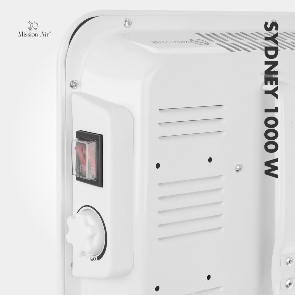Grzejnik konwektorowy SYDNEY 1000 W tył obudowy