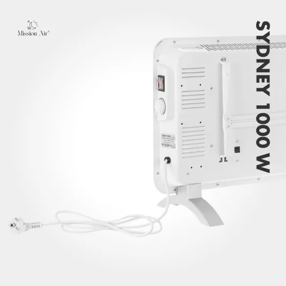 SYDNEY 1000 W Convector Heater | Electric, White