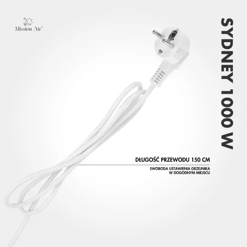 SYDNEY 1000 W Convector Heater | Electric, White