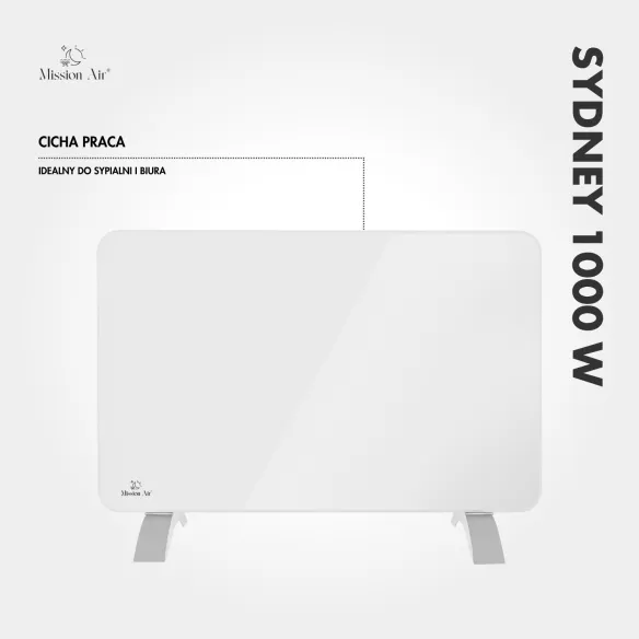 SYDNEY 1000 W Convector Heater | Electric, White