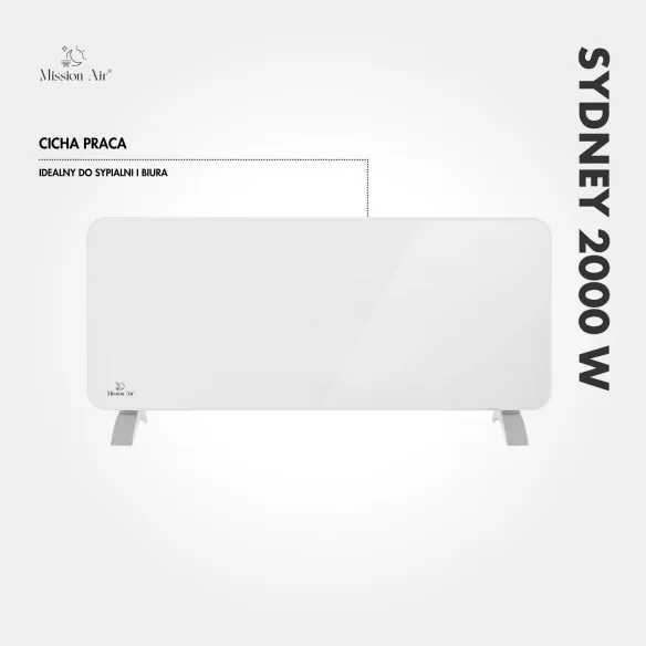 SYDNEY 2000 W Convector Heater | Electric, White