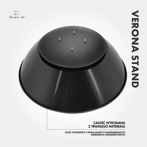 Promiennik tarasowy VERONA 1500W górna obudowa